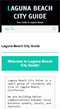 Mobile Screenshot of lagunabeachcityguide.com